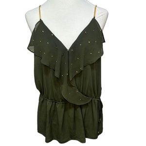 Michael Kors Peplum Chain Blouse